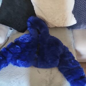 Women's Blue Ski Jacket Cropped New Condition